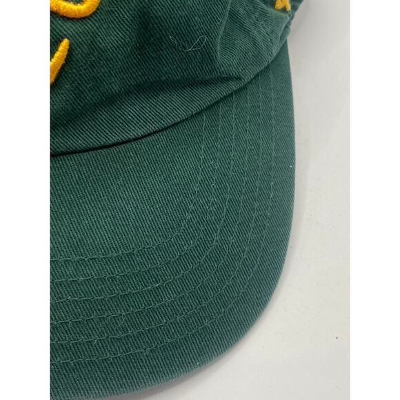 47’ BRAND Women’s Green-Yellow Embroidered A’s Adjustable Hat SZ OS - Picture 2 of 9